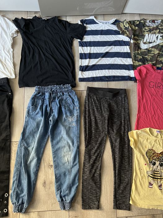 Ubrania dla dziewczynki zestaw 140 nike fila buty 36