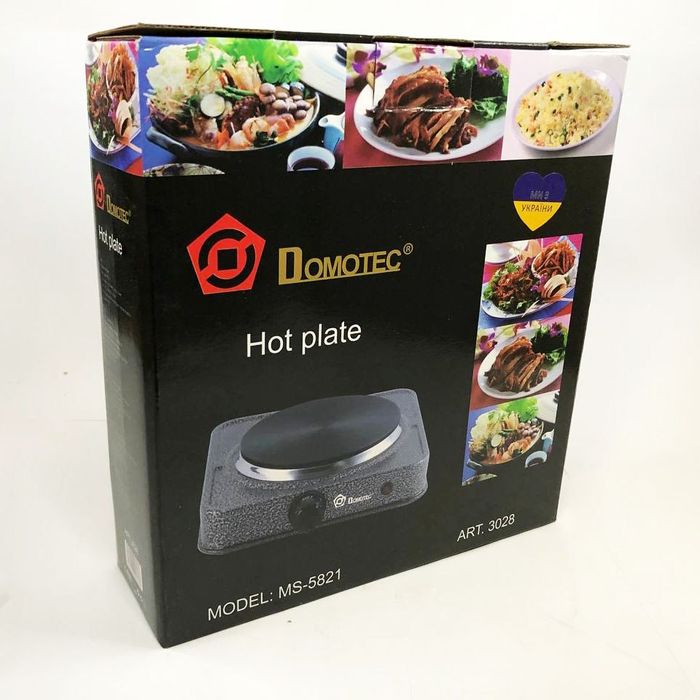 Электроплита настольная DOMOTEC MS-5821 (дисковая на 1 конфорку/1Д)