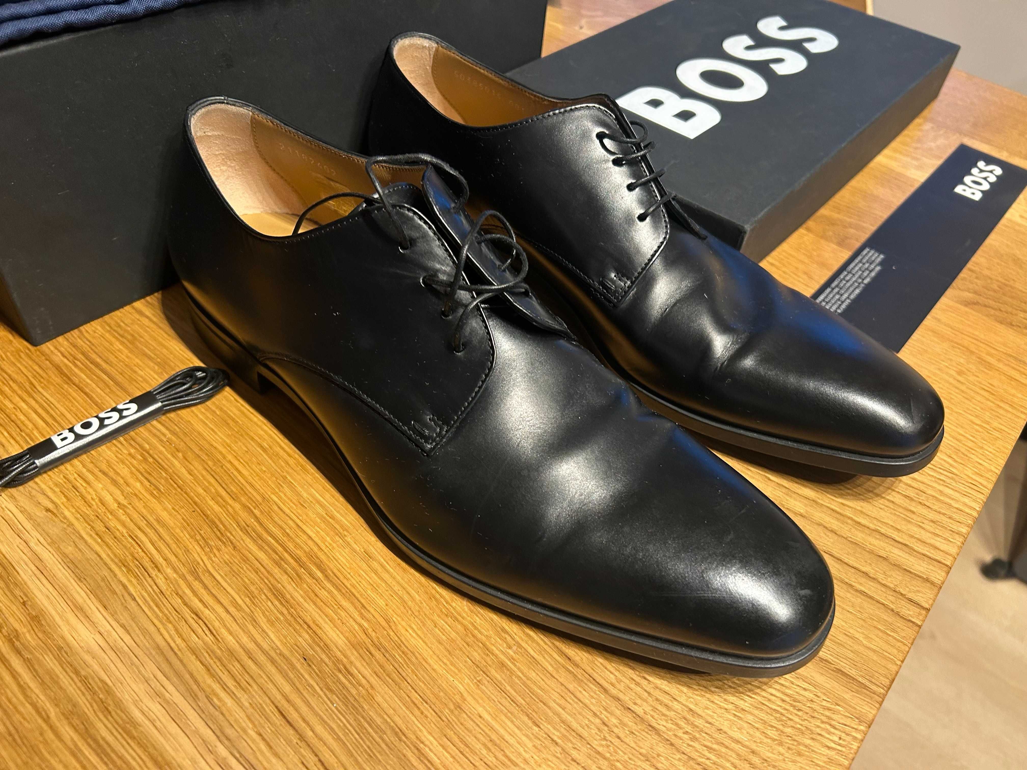 Buty skórzane BOSS _ WIzytowe Okazja
