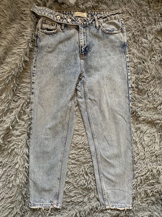 Штани zara 40р еко шкіра, Жіночі джинси