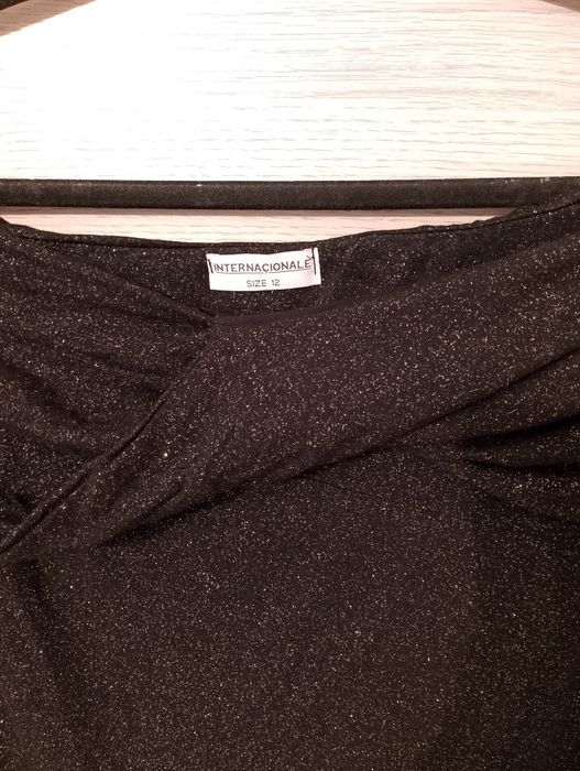 Sukienka świecąca czarna