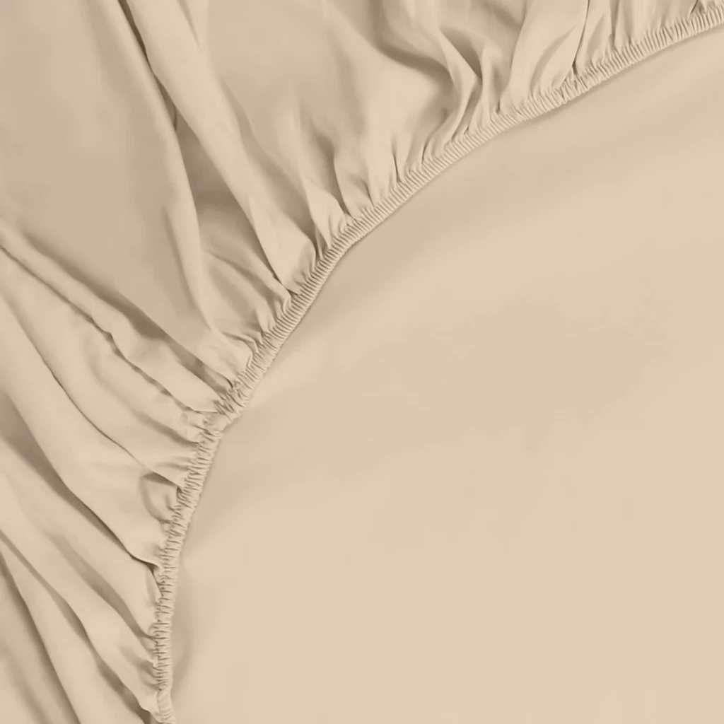 Простынь ‎Utopia Bedding микрофибра бежевый 180х200