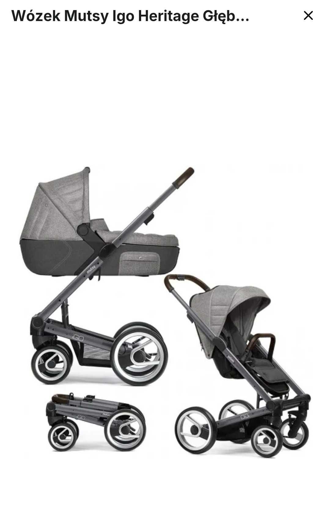 Wózek Mutsy Igo heritage 2 w 1 gondola + spacerówka