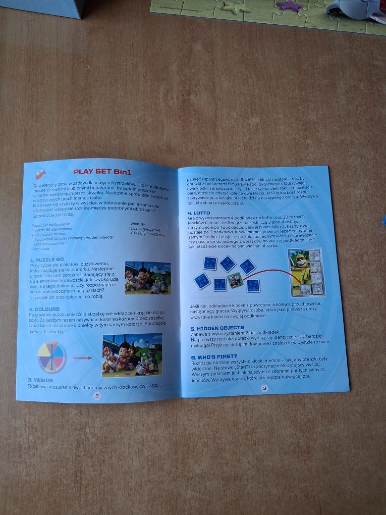 Gry i puzzle Psi Patrol