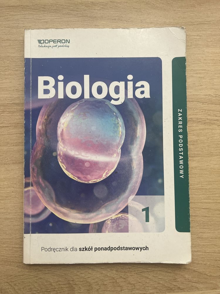 Podręcznik Biologia 1, zakres podstawowy.