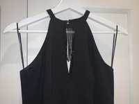 Czarna, taliowana sukienka 36/S, nowa