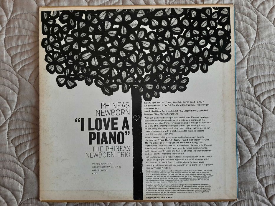 The Phineas Newborn Trio - I Love A Piano - Japão - Vinil LP