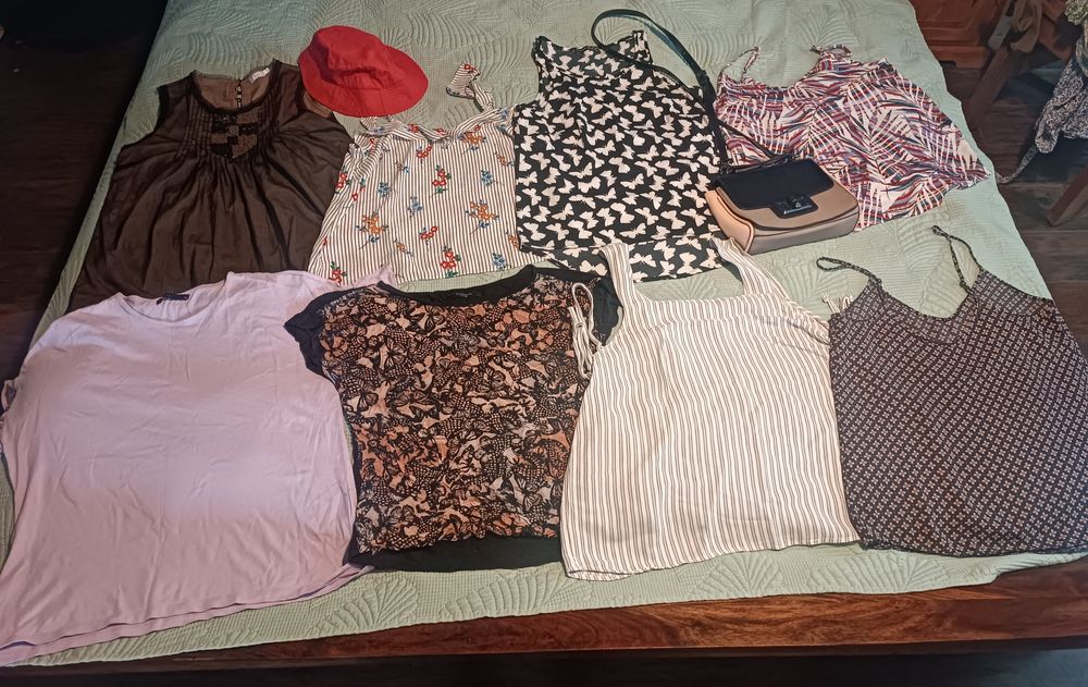 Letnie na lato zestaw paka ubrań 36 S 38 M Promod GAP bucket hat house