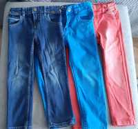 3 x Spodnie jeansowe rozm 104