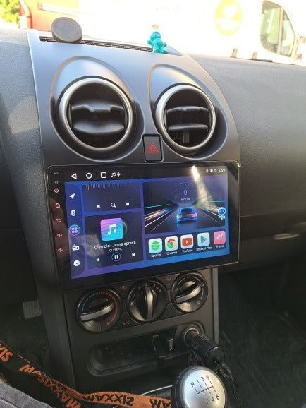 Radio 2DIN 9" Wireless Android CarPlay Navi GPS Nissan Qashqai J10 PL