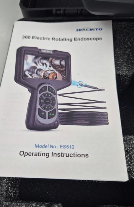 Kamera endoskopowa inspekcyjna obrotowa 5m ekran LCD 5"