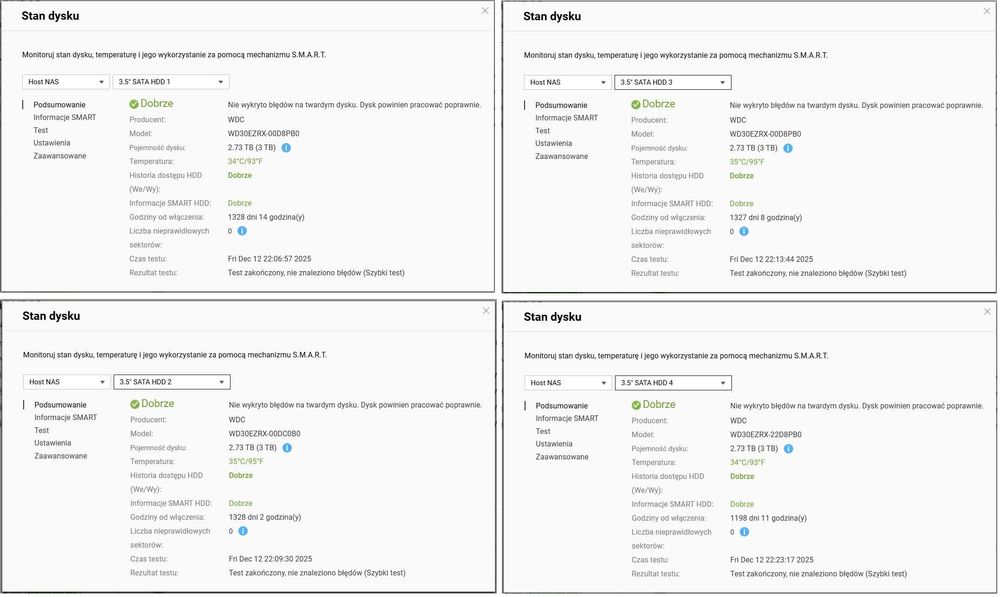 Serwer plików QNAP TS-453A, NAS, Intel CPU, 16GB RAM, 4x3TB WD, Pilot
