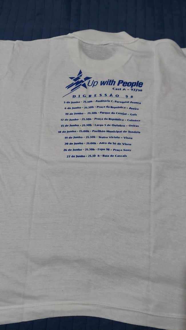 Vintage T-shirt da Digressão Up with people 1998