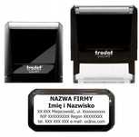 Pieczątka Trodat Printy 4913 firmowa czarna 58x22mm +projekt +gumka