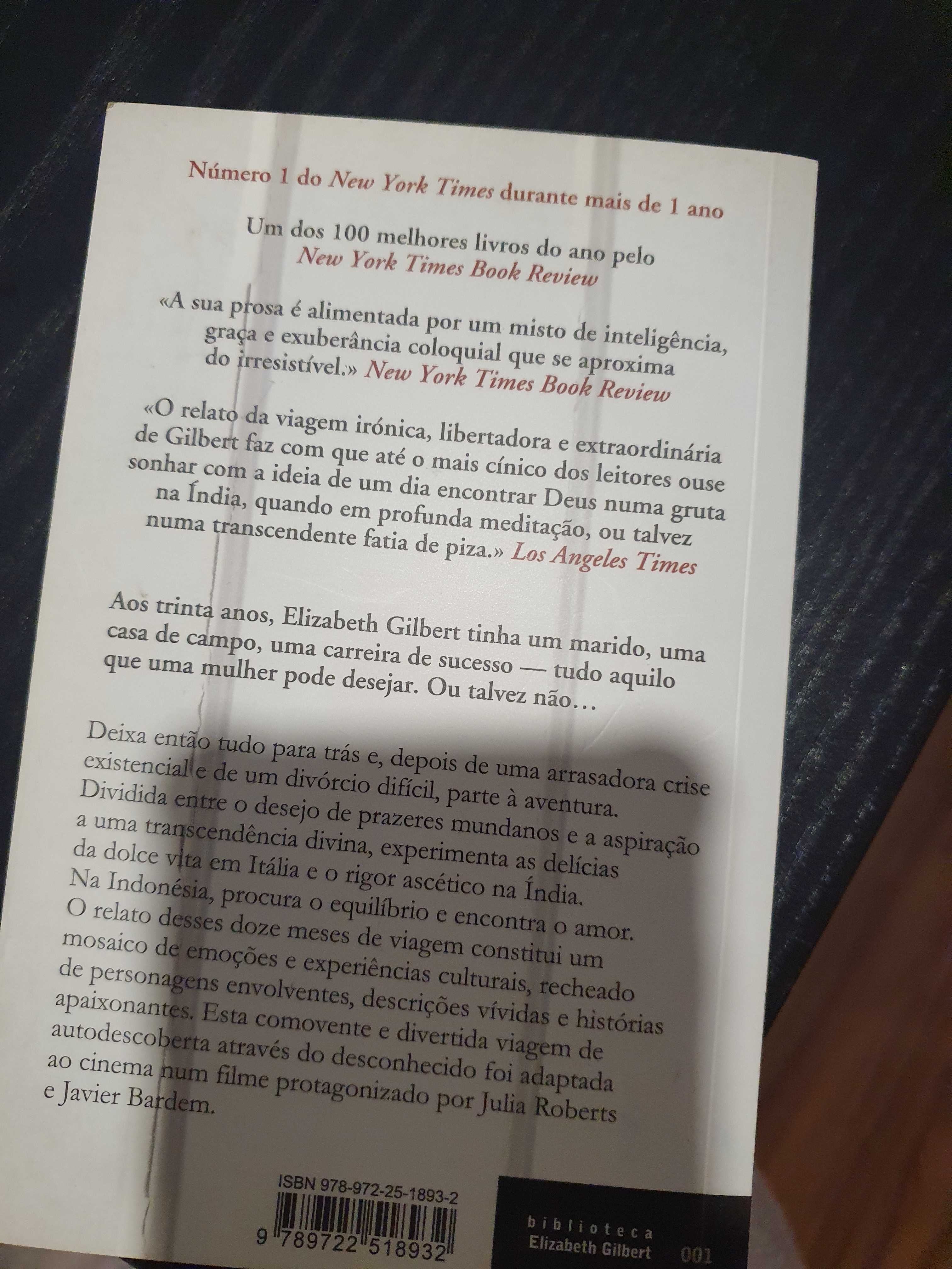 Vendo livro de bolso " comer, orar e amar" da autora Elizabeh Gilbert