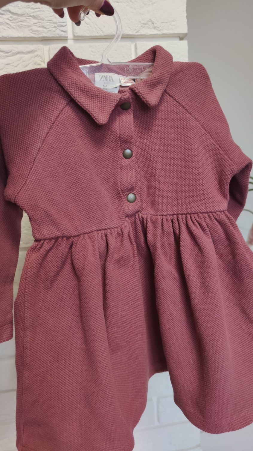 Zestaw sukienek Zara r.98/104 mini paka ciepłe dzianinowe wiosenne