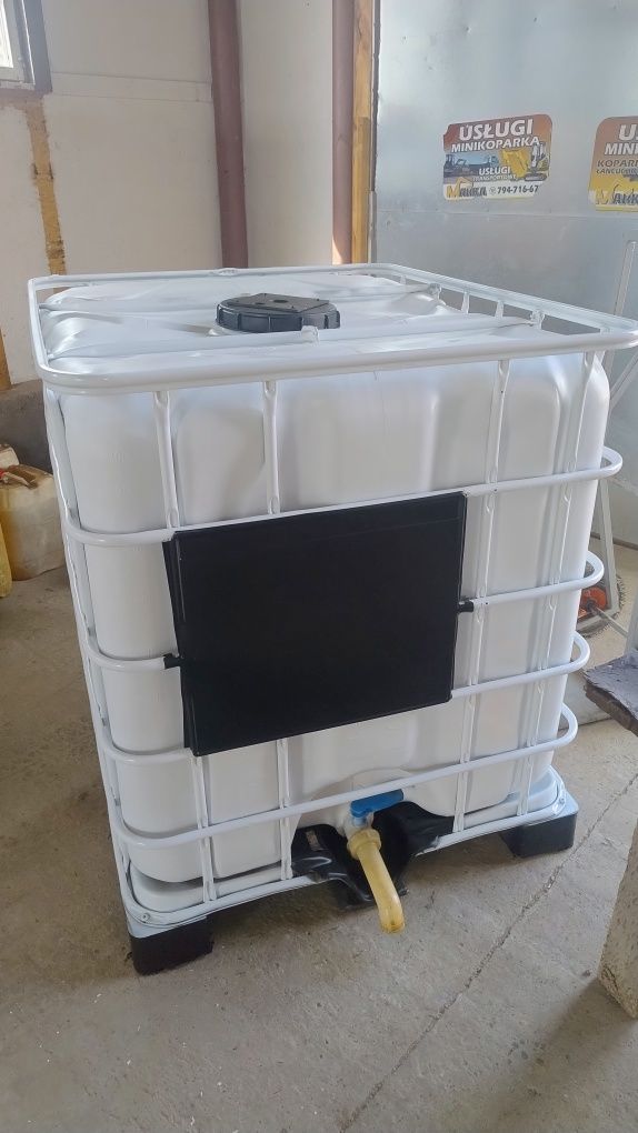 Zbiornik aluminiowy i plastikowy  mauzer 100l na paliwo