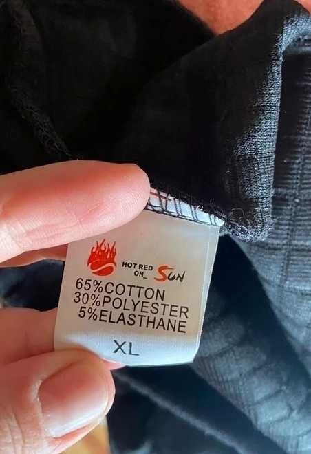 bluza xl elegancka pikowana kryształy czarna modna basic 42 40