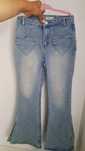 Jeansy dzwony 134