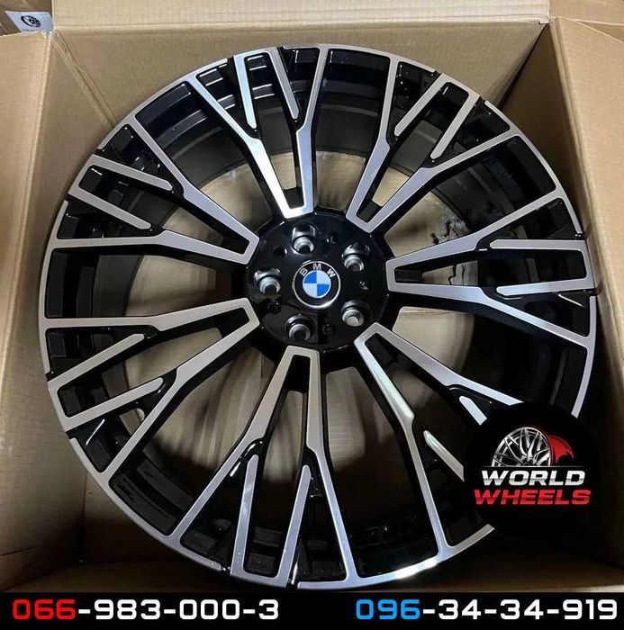 Диски R20 5x120 BMW X5 X6 E70 F15 E71 F16 745 стиль різноширокі