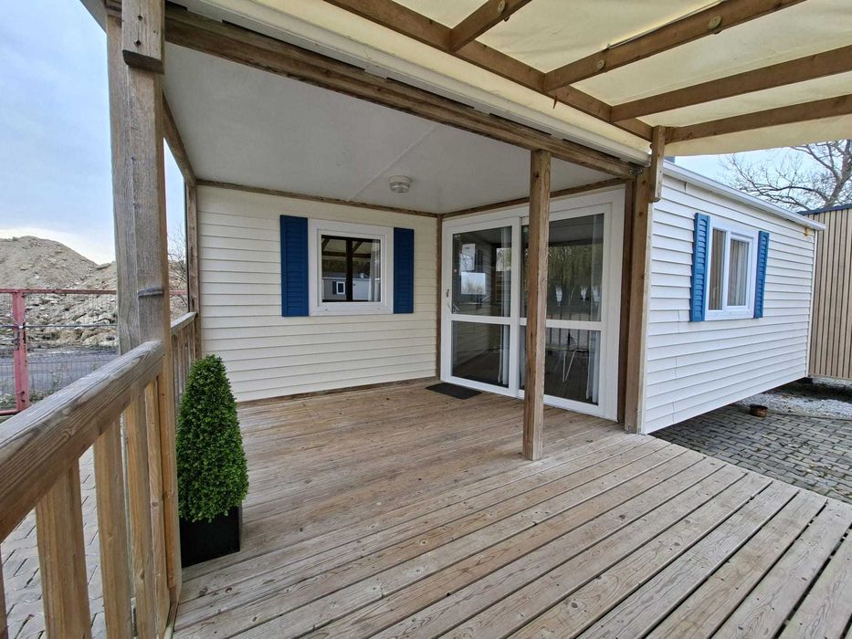 Domek europejski mobilny z tarasem 7.70x3.90 Transport- GRATIS!