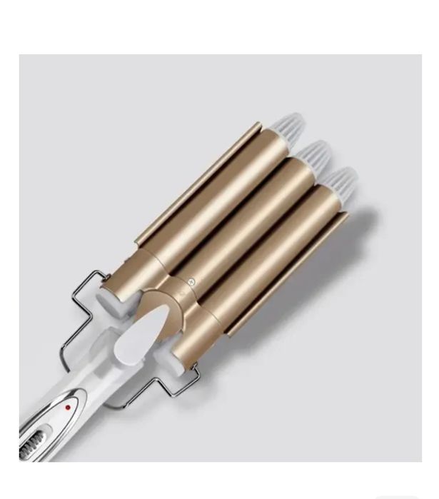 Плойка для волосся професійна Kemei KM-1010 потрійна для створення лок