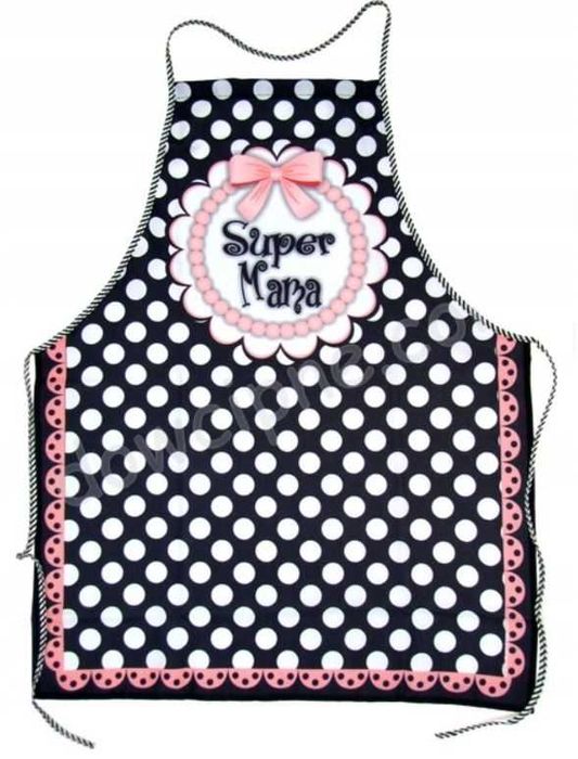 Fartuch kuchenny Super Mama TANIA WYSYŁKA fartuszek prezent
