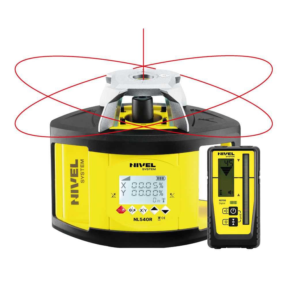 Niwelator Laserowy NL540R DIGITAL Nivel Sytem łata statyw zestaw