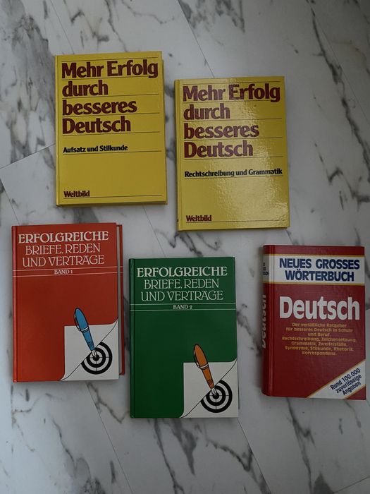 Książki językowe język niemiecki słwonik gramatyka