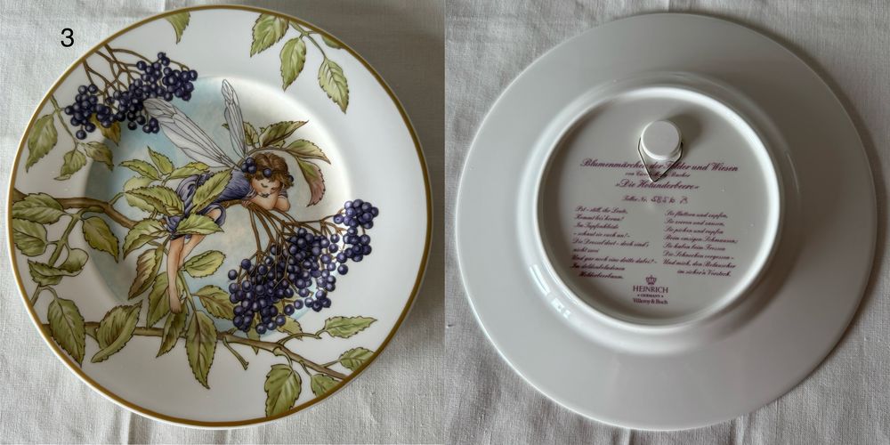 Вінтажні тарілки із колекціі квіткові феі Vlleroy&Boch