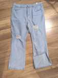Jeansy dzwony  jasno niebieski, plus size