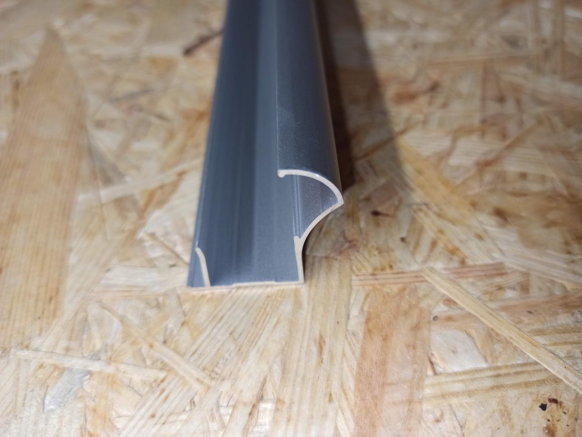 Uchwyt listwa profil drzwi przesuwnych, aluminium anodowane, srebrny