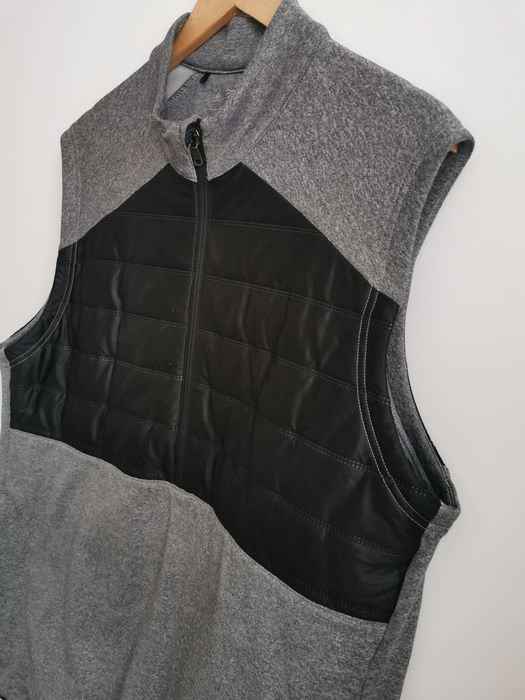 Adidas sportowa bluza kamizelka męska logowana M/L