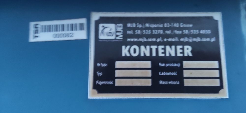 Kontener hakowy z dachem