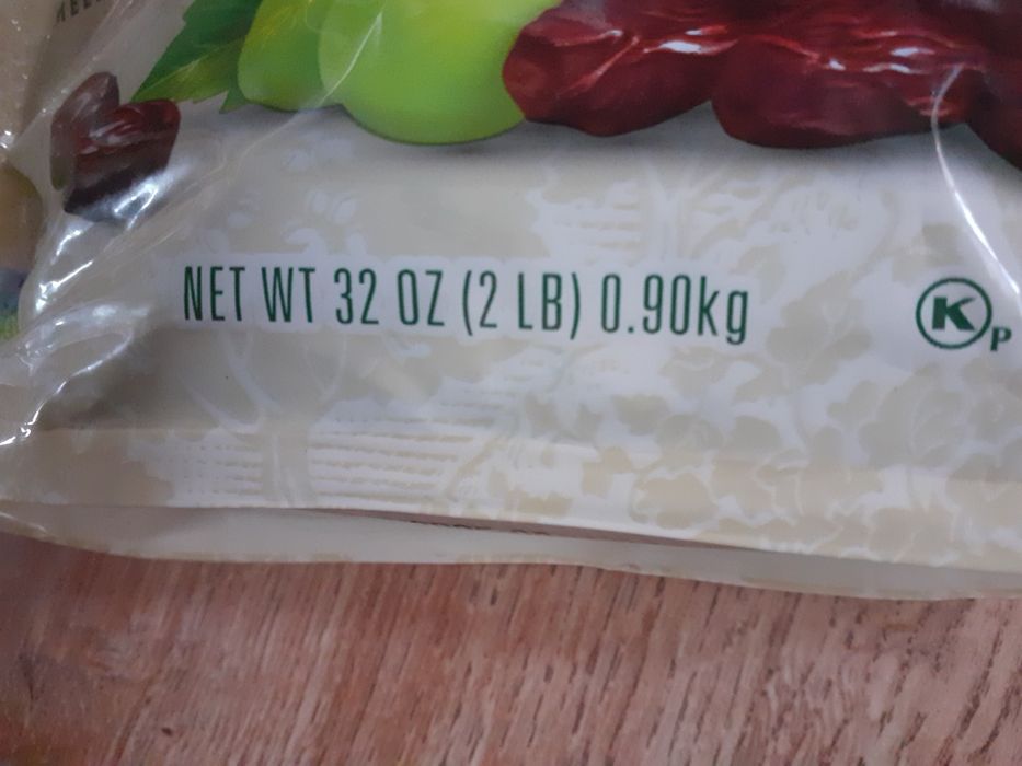 Rodzynki organiczne ze słonecznej Kaliforni, 900g.