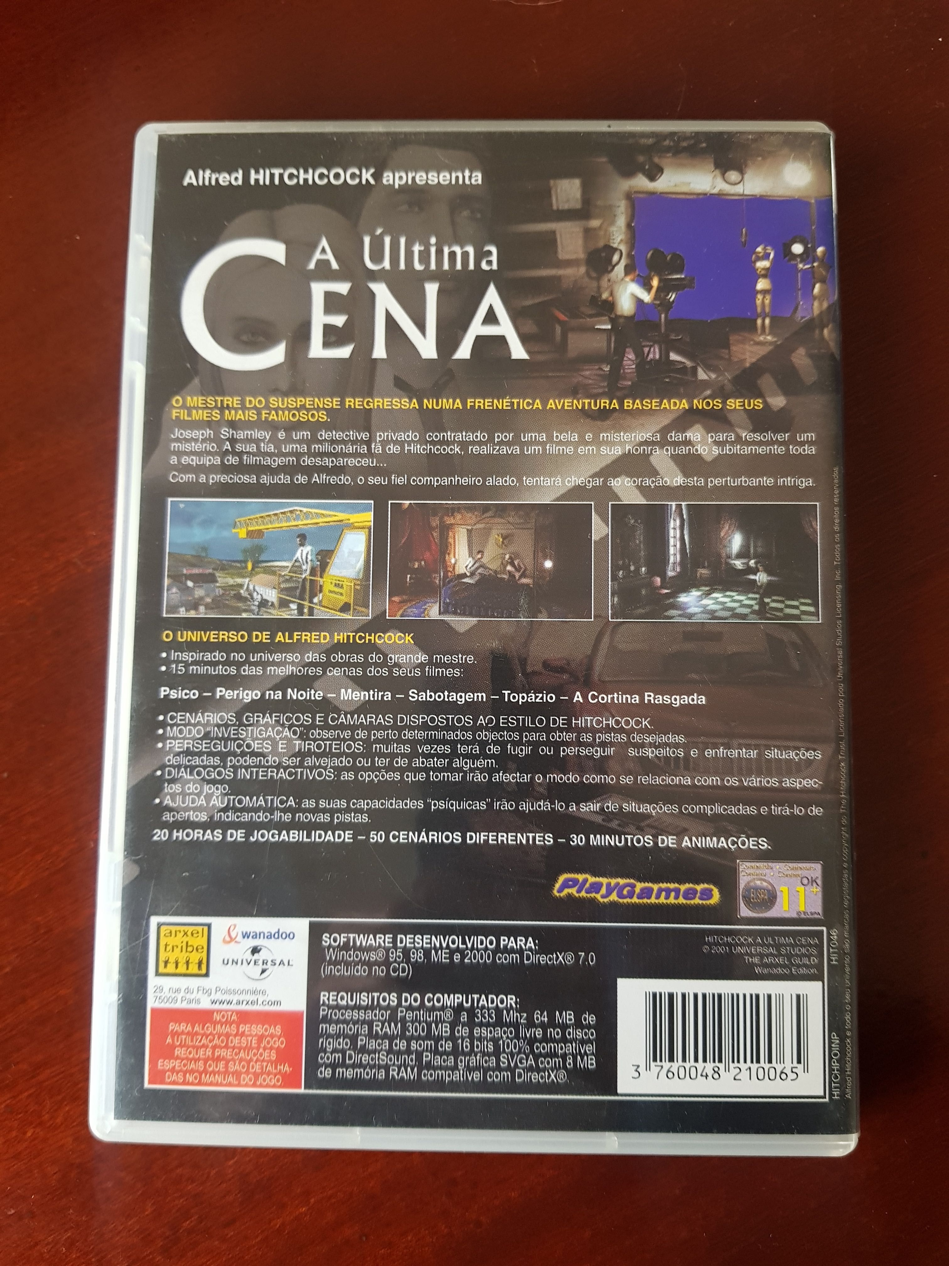 Jogo PC CD ROM "A Última Cena" (em Português)