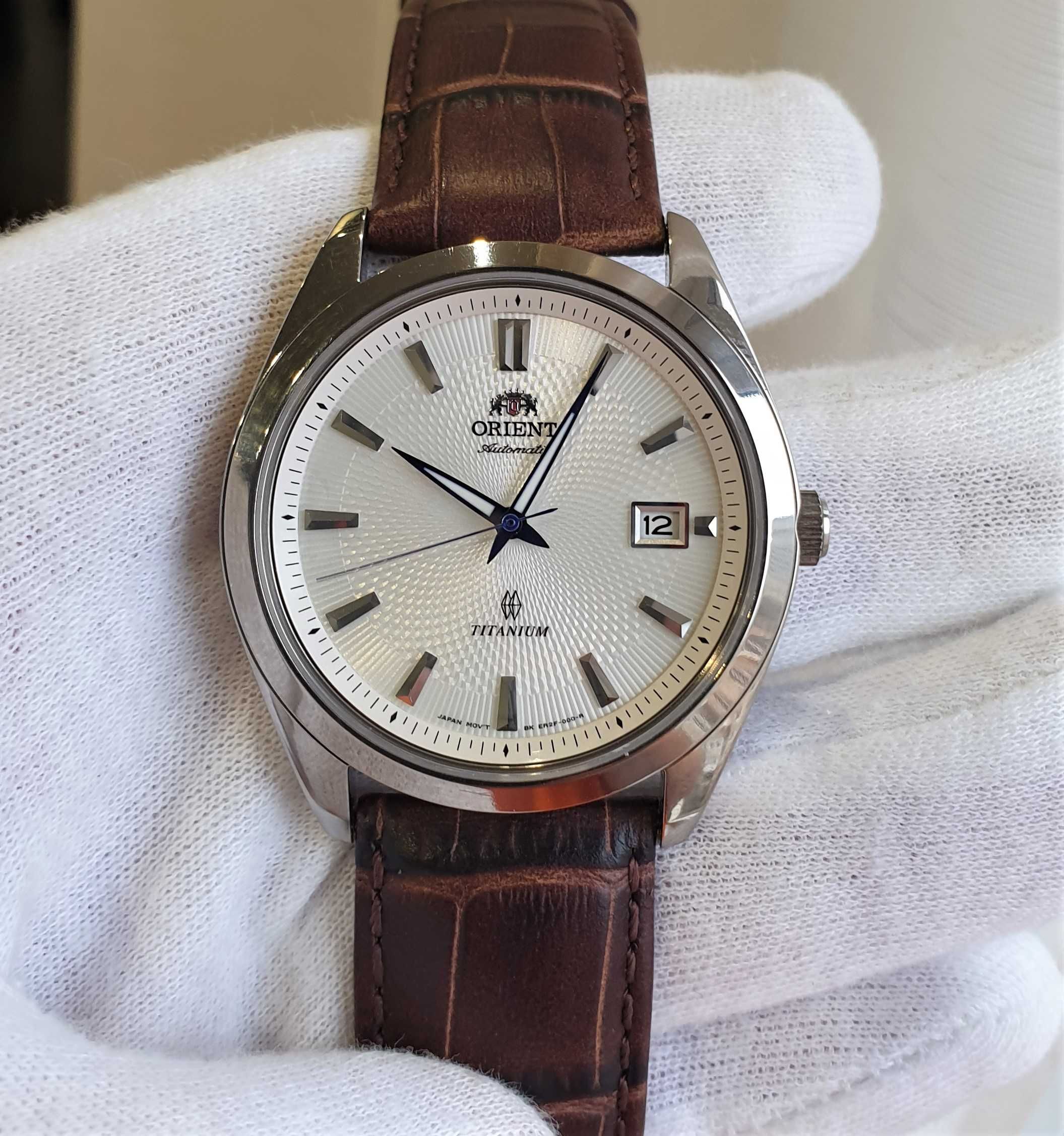 Чоловічий годинник часы Orient ER2F004W Automatic Titanium Sapphire 41