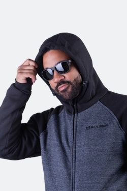 Urban Sport Aramid MC Hoodie Black Motard