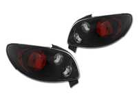 LAMPY TYL TUNING BLACK CLEAR LEXUS LOOK CZARNE PEUGEOT 206 CC 206CC CABRIO