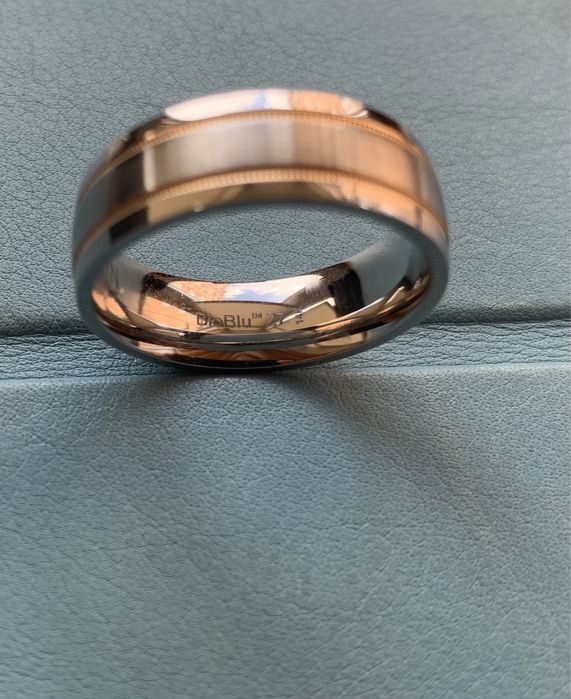 Кольцо свадебное Scott KAy 14k BioBlu27 Brawn Cobalt