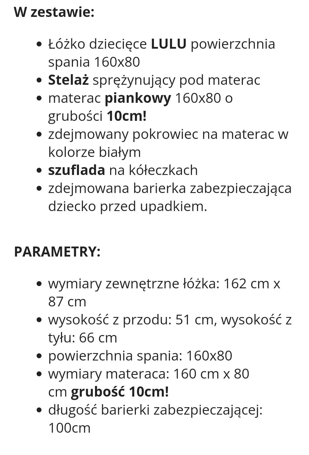 Łóżko 160 na 80 cm dziecięce dąb sonoma