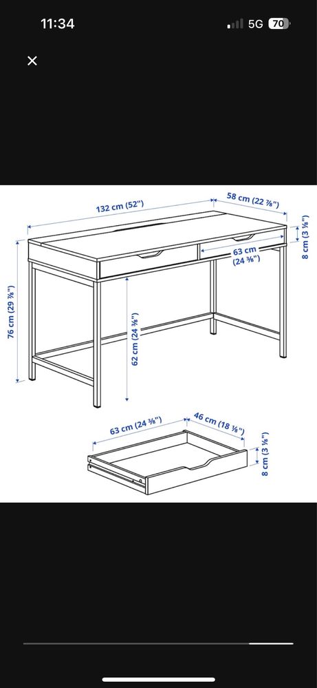 Biurko Alex IKEA