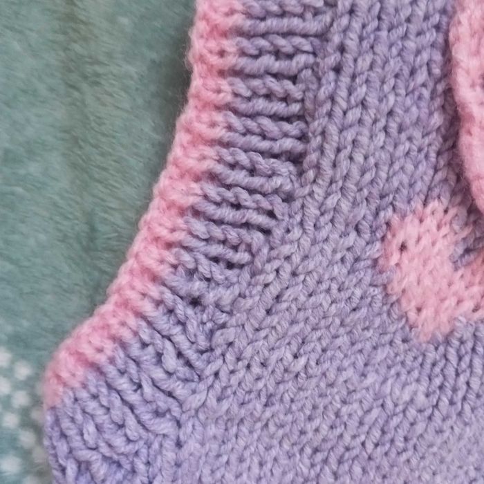 Kamizelka na drutach dla dziewczynki 98 bawełna