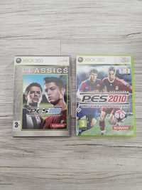 Zestaw dwóch gier z serii Pro Evolution Soccer PES na konsolę Xbox 360