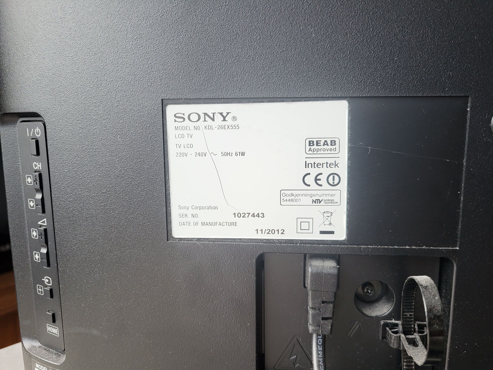 Telewizor Sony Bravia LCD 26 cale 2x Hdmi