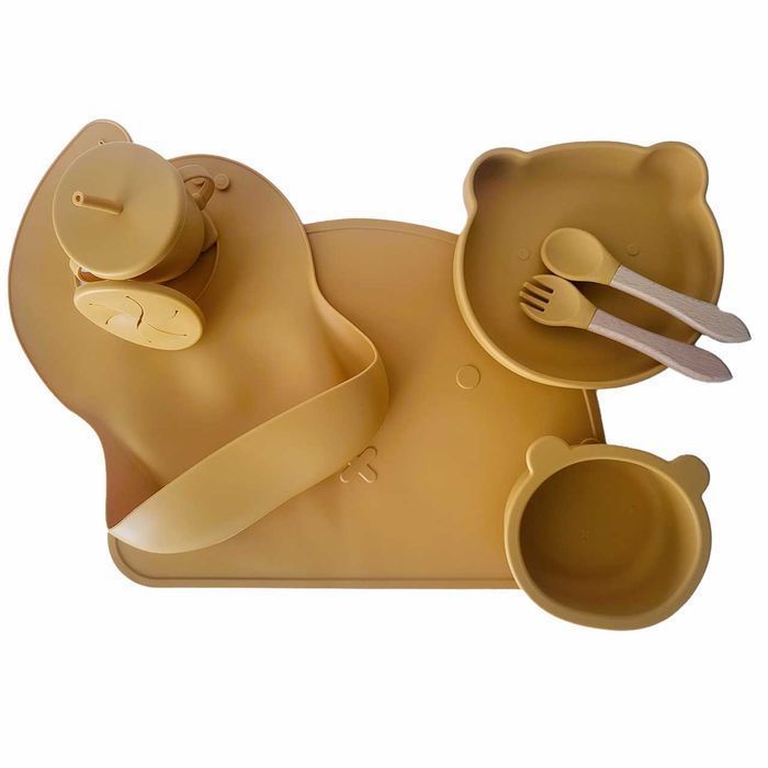 Conjunto refeição bebe silicone