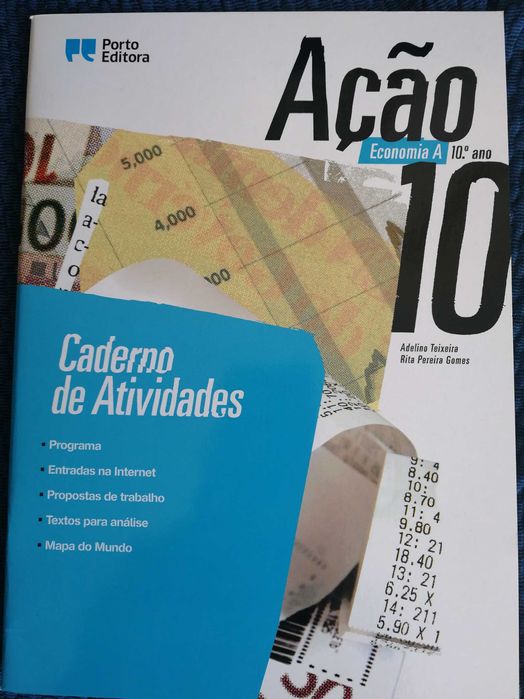 Cadernos atividades 10º ano, novos e como novos