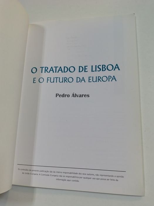 O Tratado de Lisboa e o futuro da Europa, de Pedro Álvares