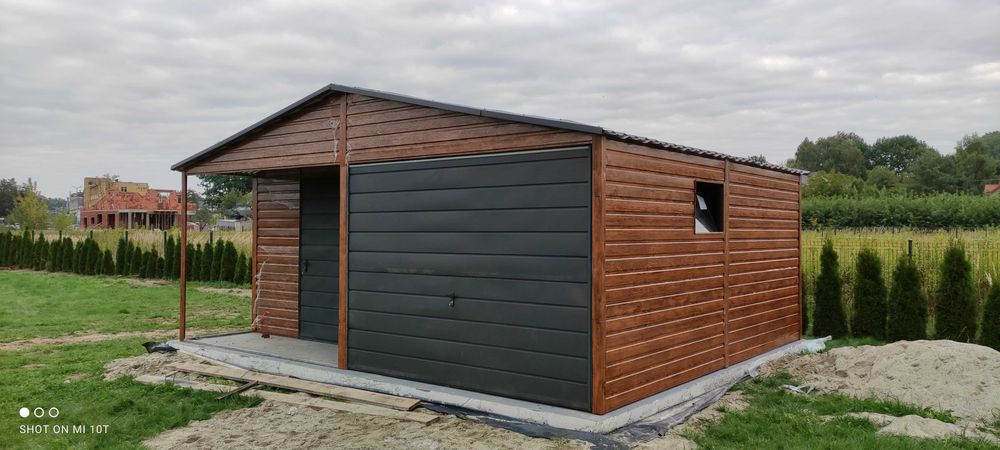 Garaż Blaszany ZŁOTY DĄB  - Garaże Blaszane | Wiaty | Hale | - ESSTAL*