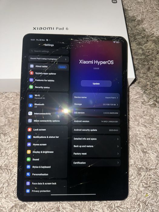 Xiaomi mi pad 6 6/128 бытий екран